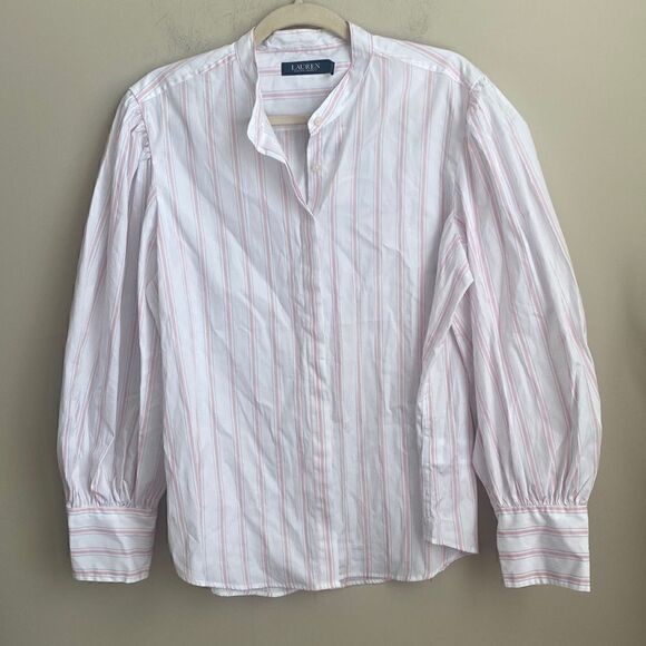 Ralph Lauren Black Label Tops - Lauren Ralph Lauren Black Label Striped Blouse. XL